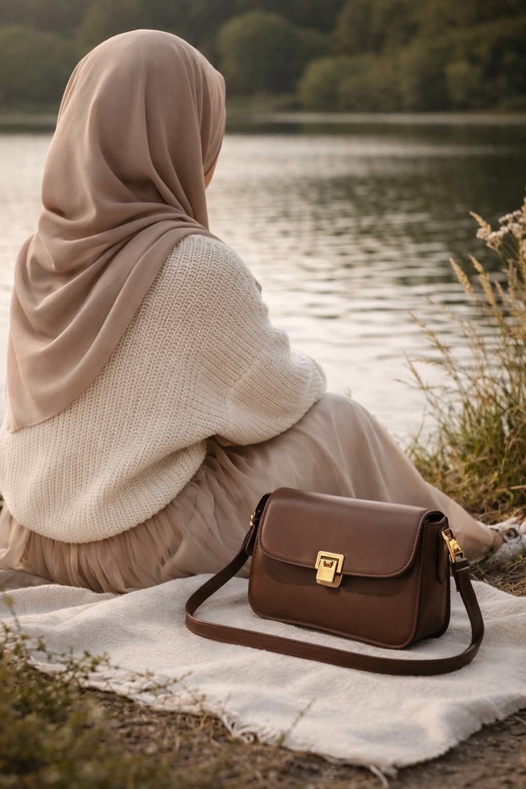 Vintage-Style Solid Color Women's Crossbody Bag