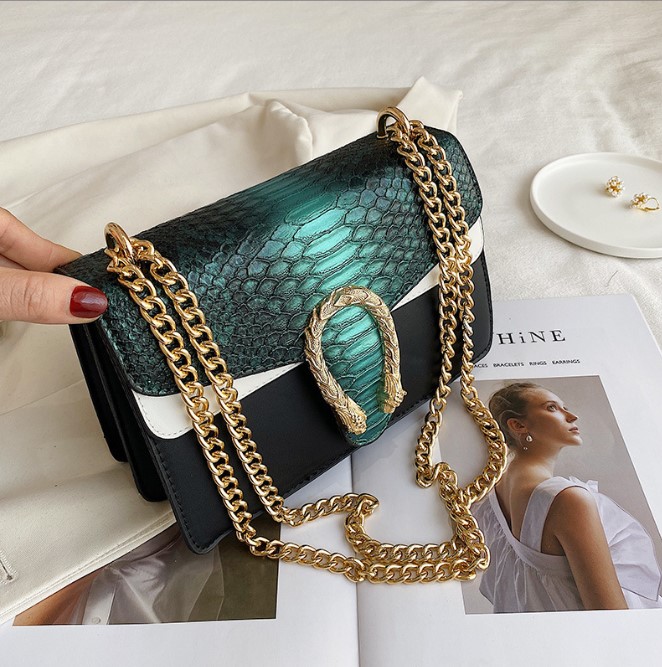 Designer-Inspired Snakehead Sling Bag